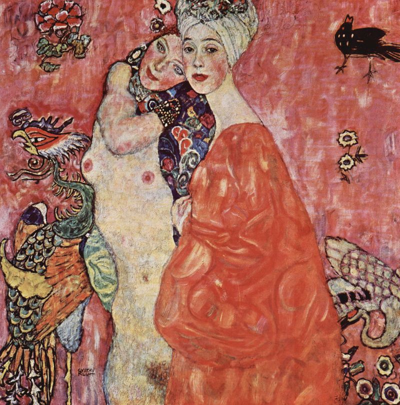 800x809 The Friends, 1917 By Gustav Klimt - Friends Painting