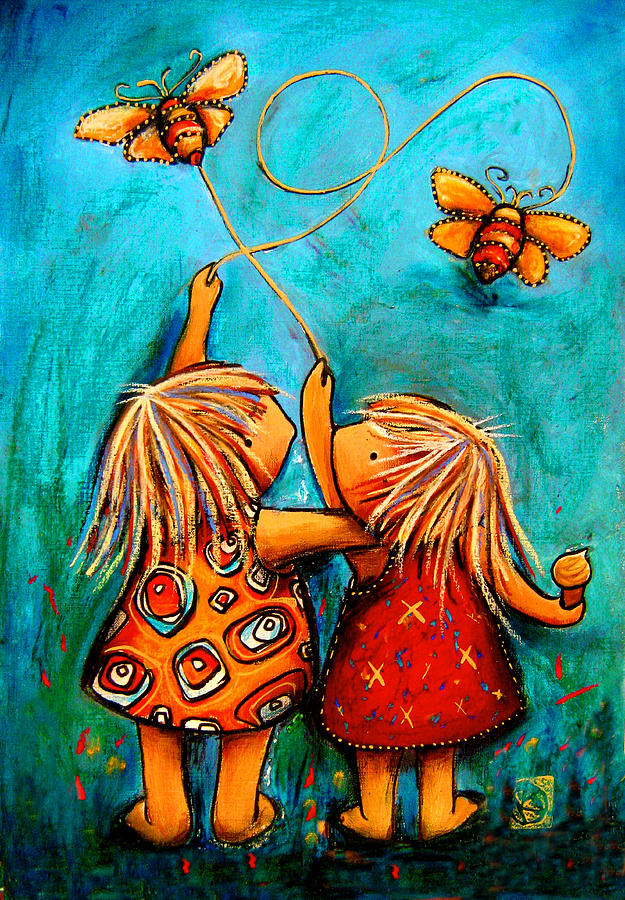625x900 Forever Friends Painting By Karin Taylor - Friends Painting