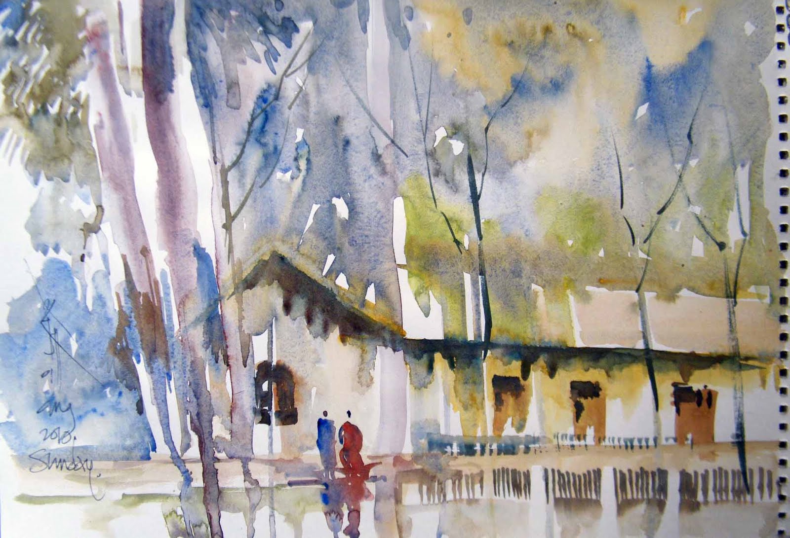 1600x1091 Architect Painter Joshi Friendship Day - Friendship Day Painting