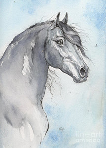 215x300 Friesian Horse Paintings Fine Art America - Friesian Horse Painting