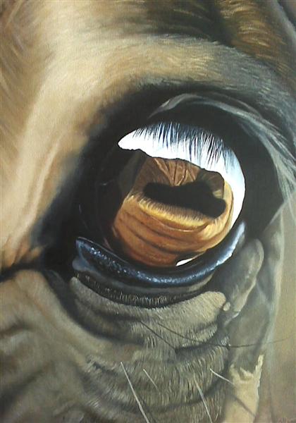 420x600 Friesian Horses - Friesian Horse Painting