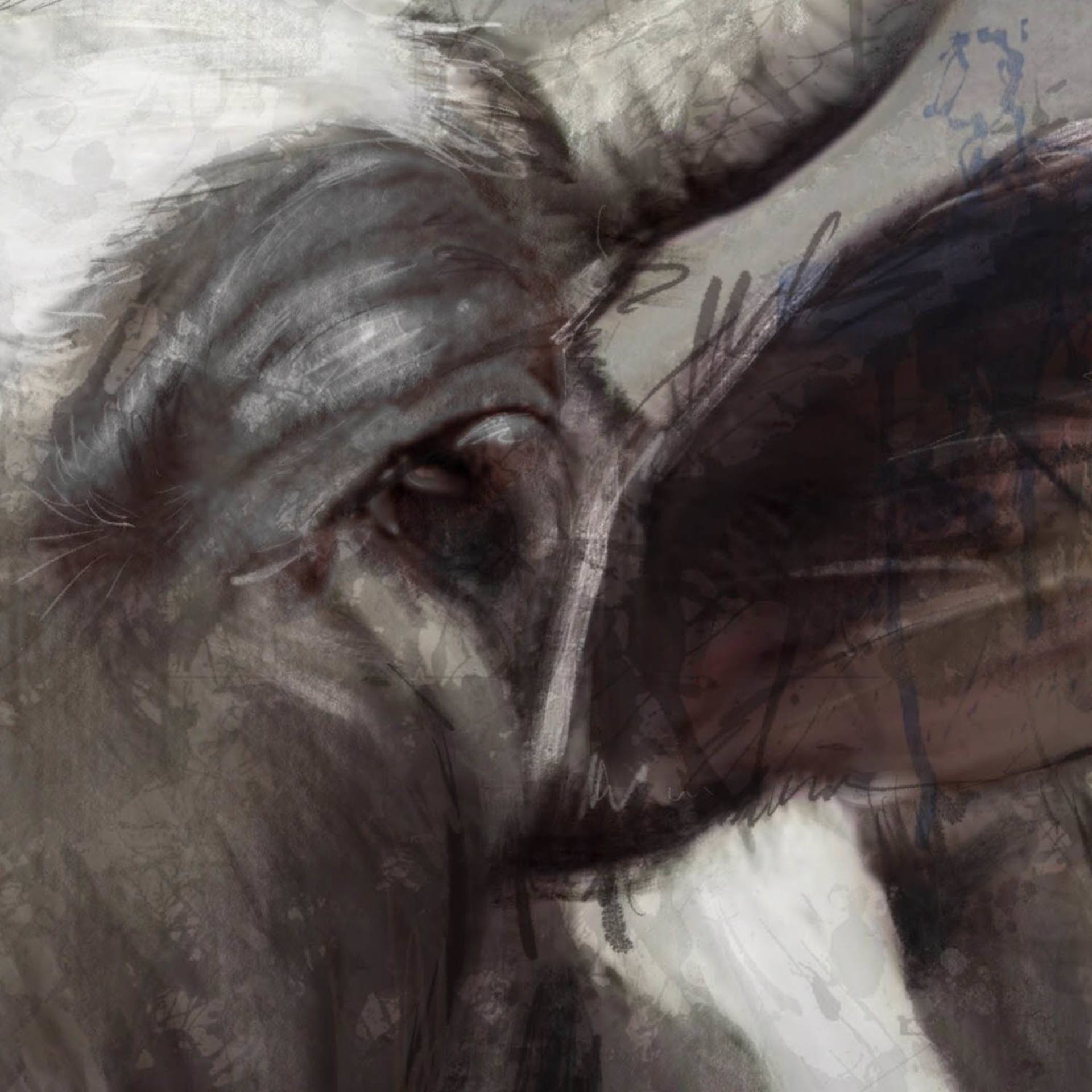 1920x1920 Saatchi Art Friesian Painting By Ant Fox - Friesian Painting