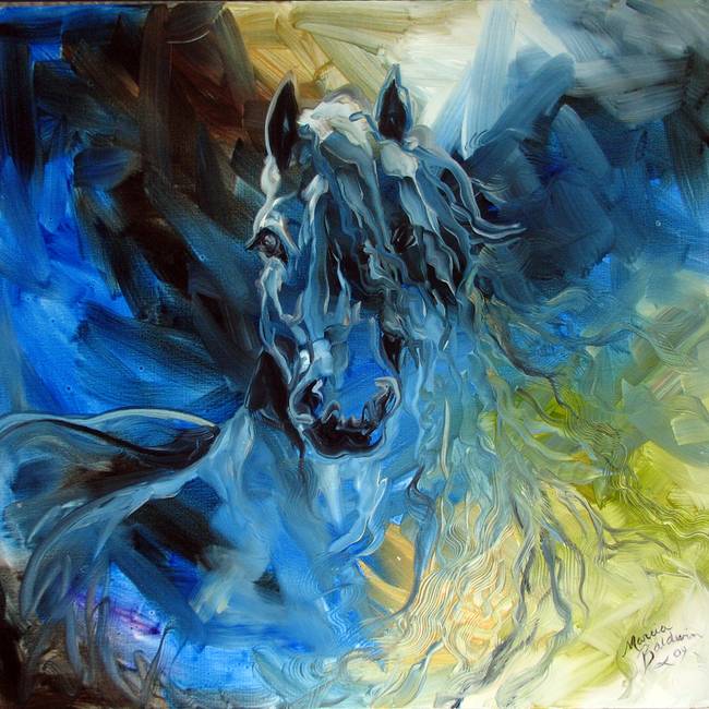 Friesian Painting at PaintingValley.com | Explore collection of ...