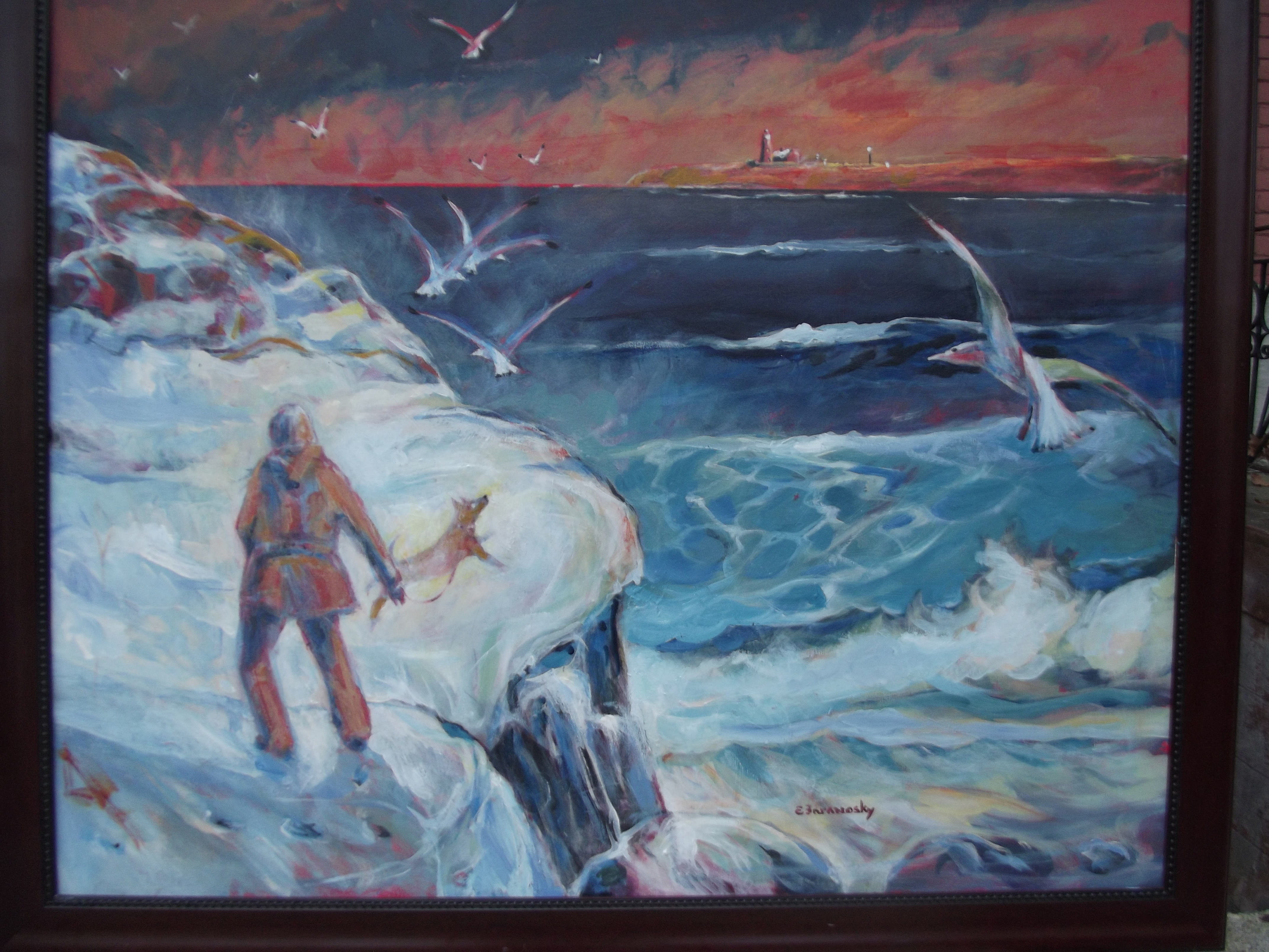 4288x3216 Frisbee Master By Edward Baranosky Big - Frisbee Painting