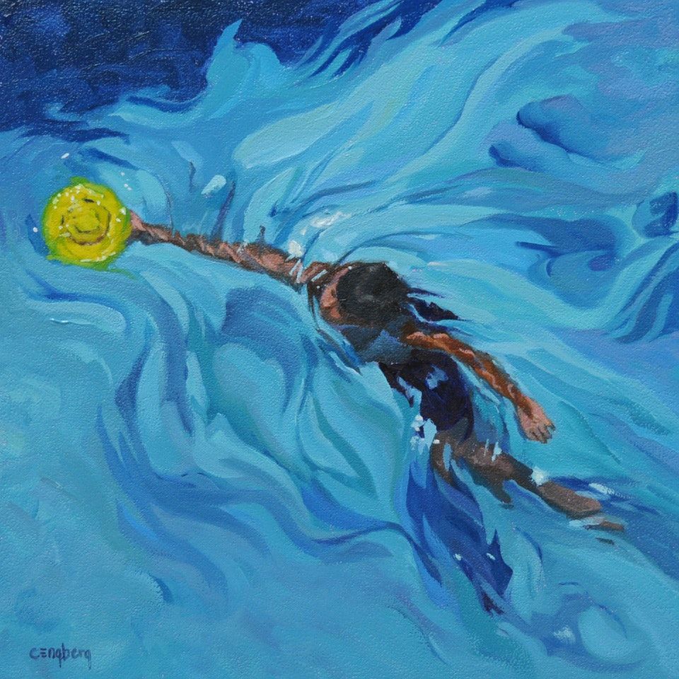 960x960 Original Art Paintings Gallery For 2018 05 08 - Frisbee Painting