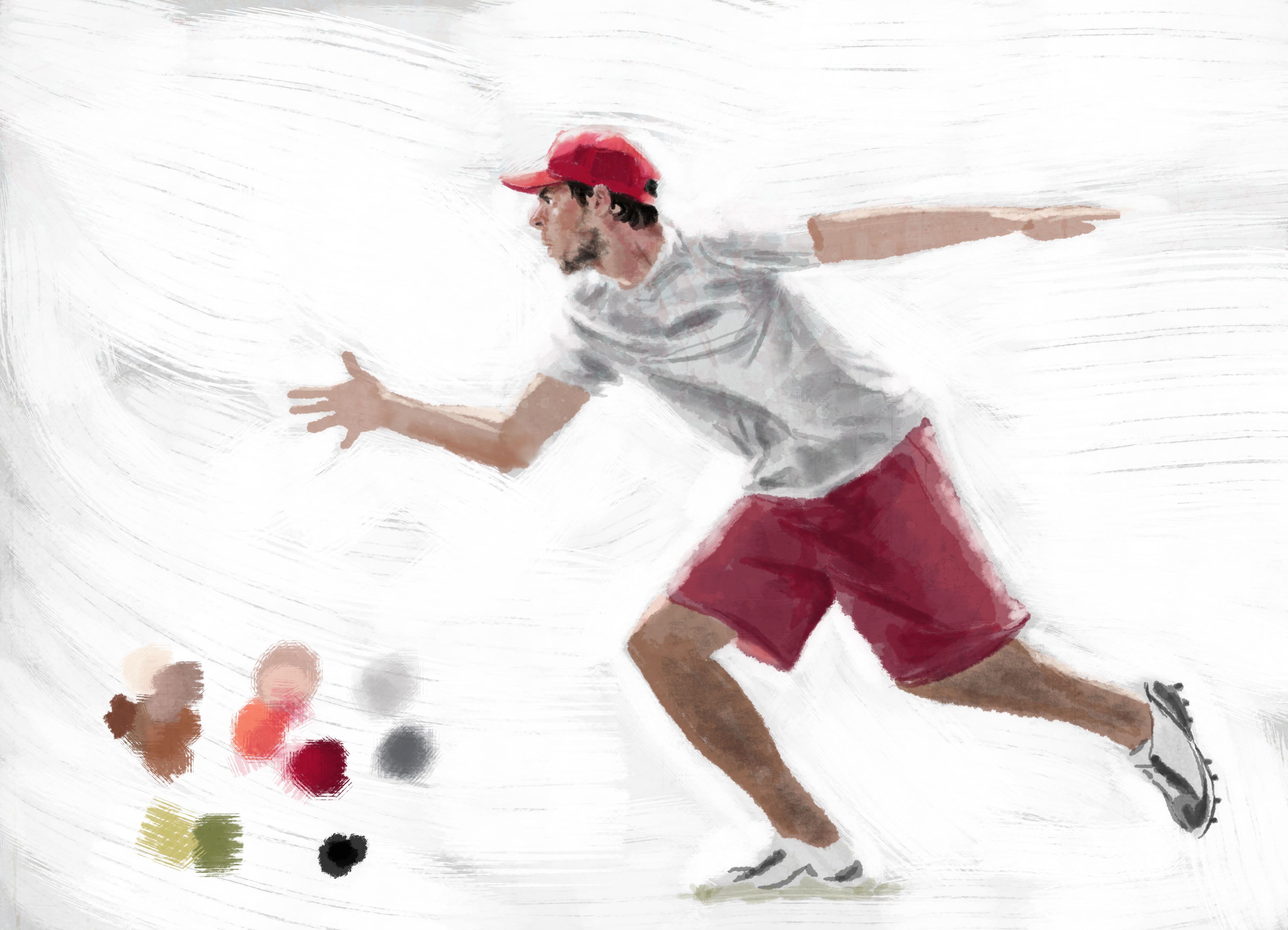 4252x3071 Blog Archive Painting In Progress Ultimate Frisbee - Frisbee Painting