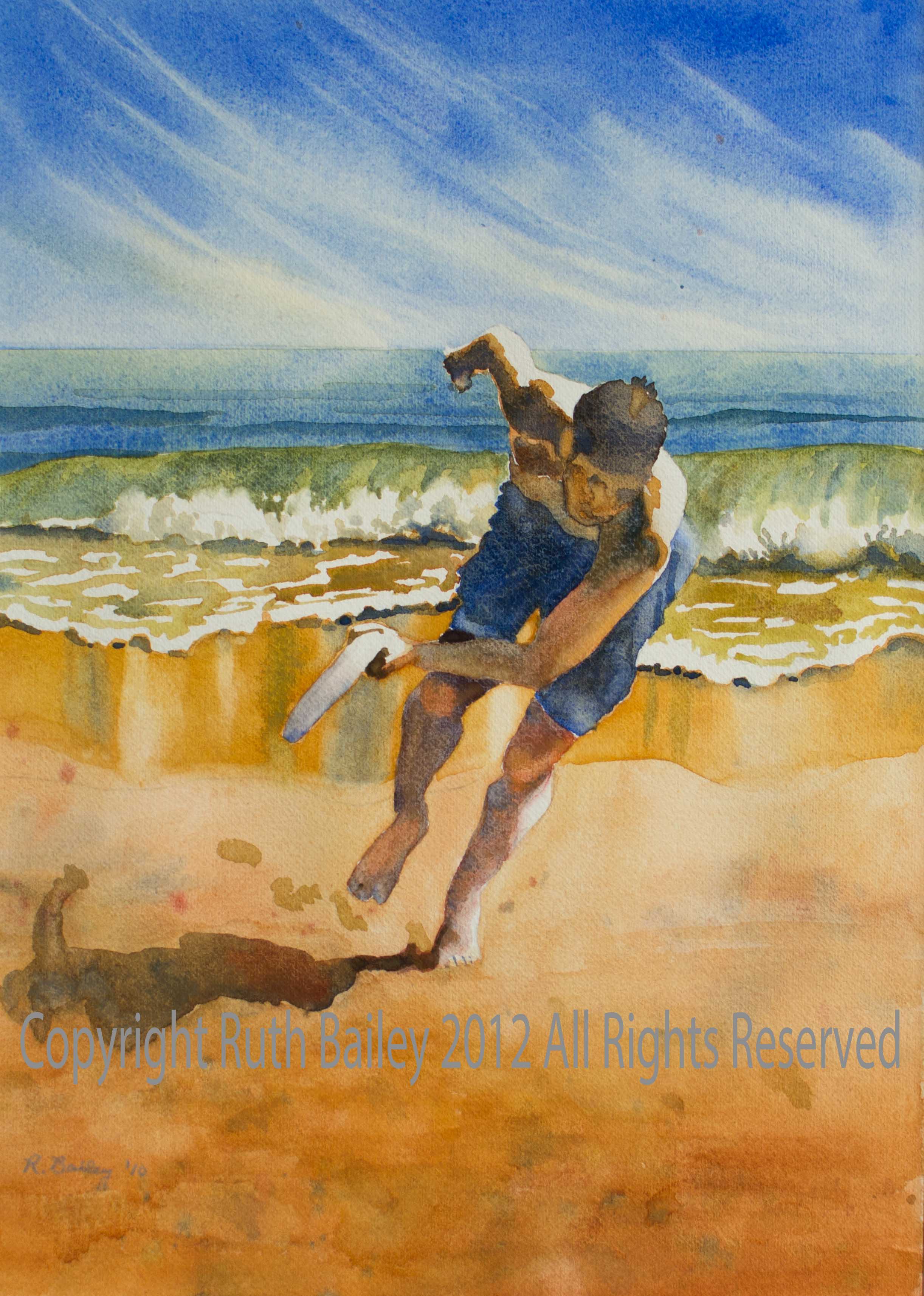 2444x3426 Frisbee Ruth Bailey, Artist - Frisbee Painting