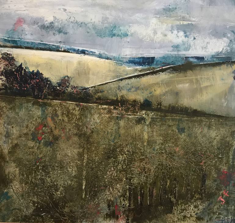 770x731 Saatchi Art Return To The Hills Painting By Julie Fritz - Fritz Painting