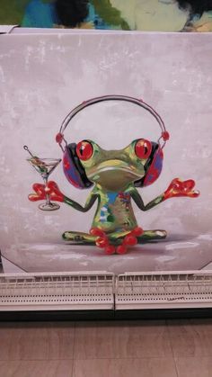 236x419 Canvas For Everyday Discount Prices On Everyday - Frog Canvas Painting