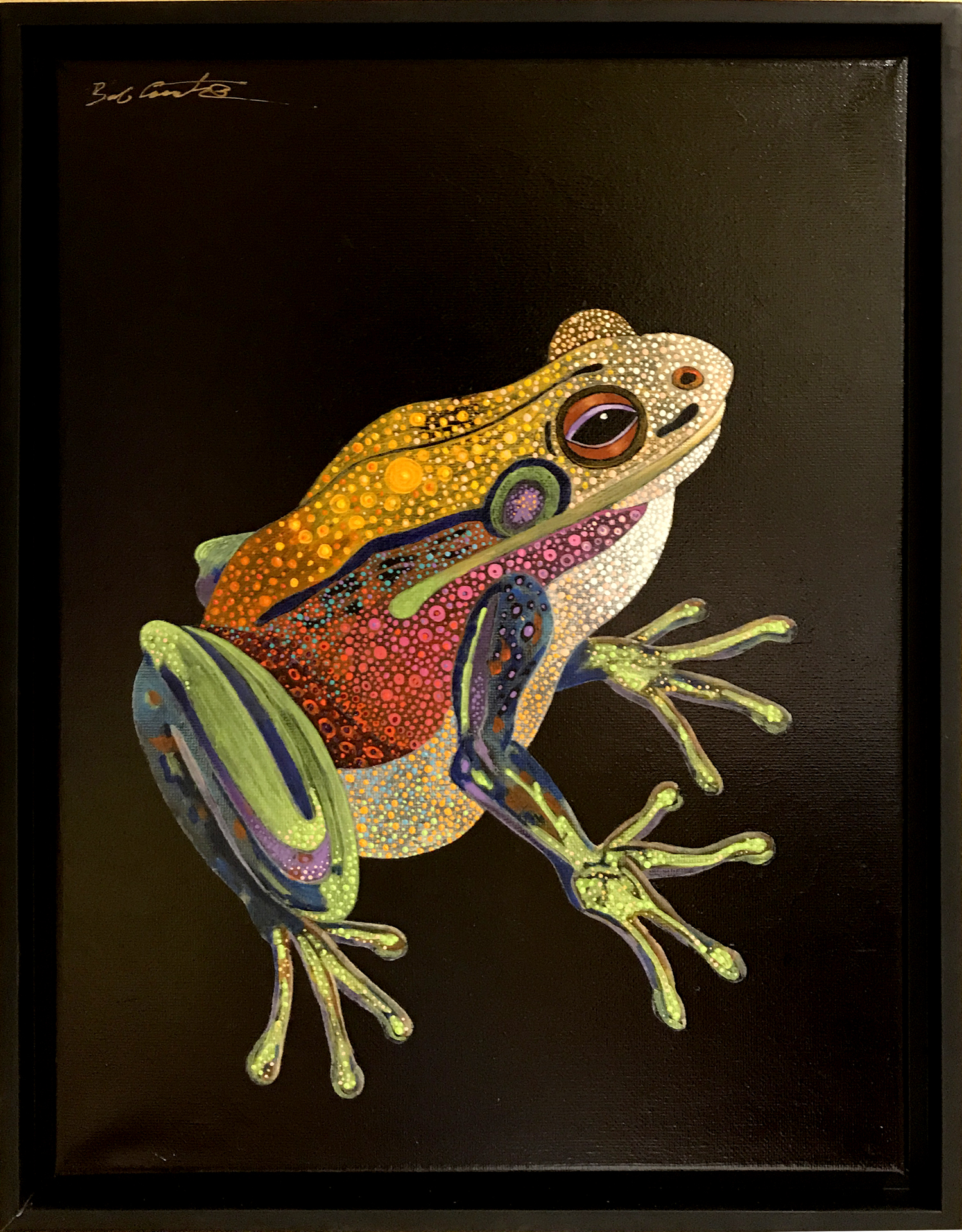1499x1920 Kiss Me Frog Painting By Bob Coonts Available - Frog Painting