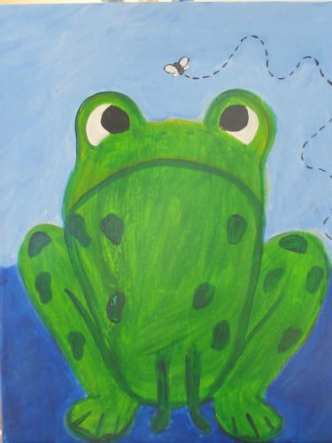 Frog Painting For Kids at PaintingValley.com | Explore collection of ...