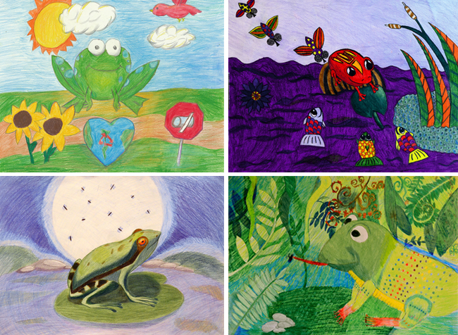 650x476 Creative Kids Frogs Are Green - Frog Painting For Kids