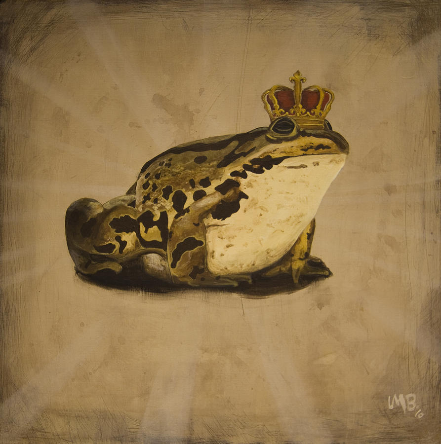 893x900 Frog Prince Painting By Lance Berka - Frog Prince Painting