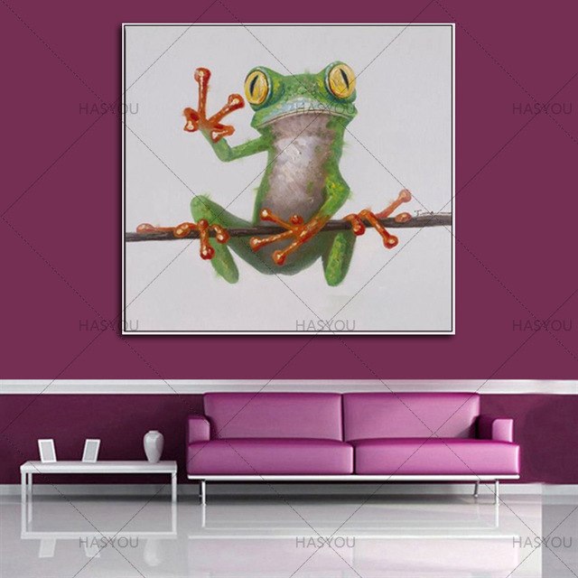 640x640 Pure Hand Painted Oil Painting Frog Prince Paintings For Living - Frog Prince Painting