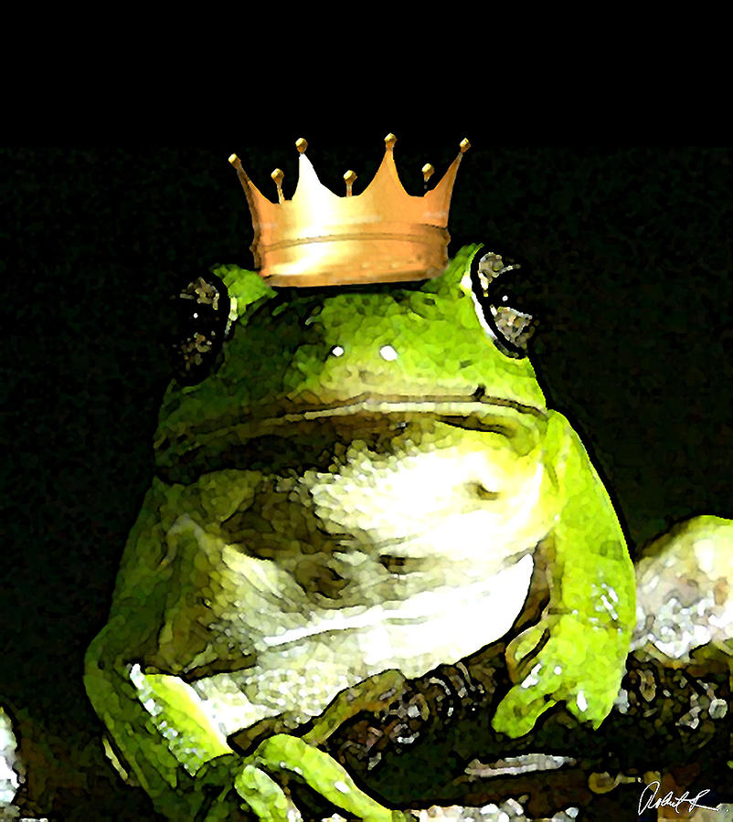 802x900 Sad Frog Prince - Frog Prince Painting