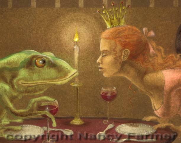 612x483 Dinner For Two - Frog Prince Painting