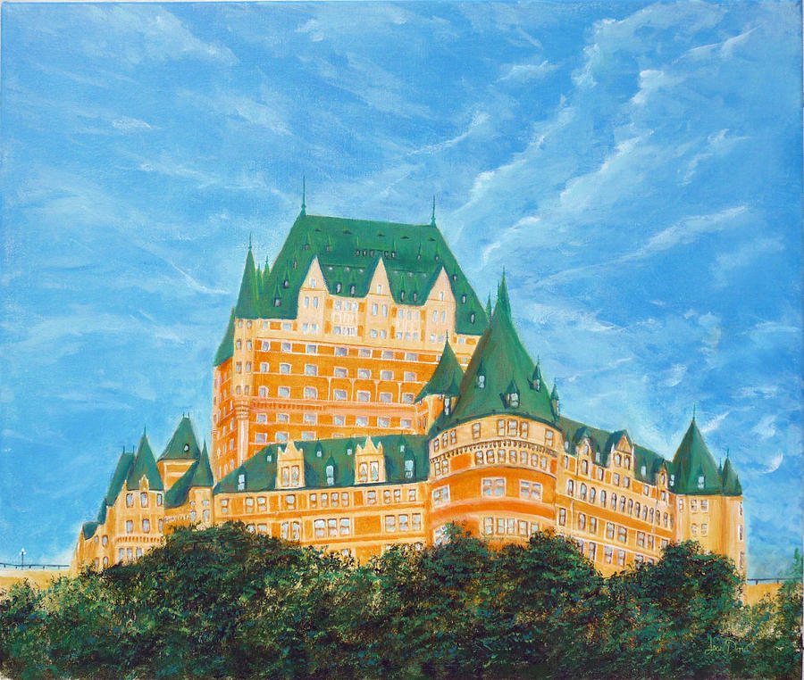 900x762 Frontenac Chateau Painting By Jean Dore - Frontenac Painting