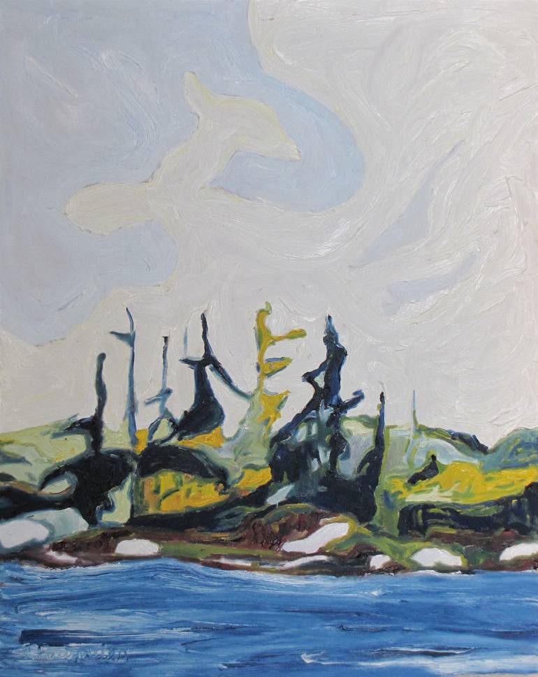 770x969 Saatchi Art Art Original Impressionist Appalachian Landscape Oil - Frontenac Painting