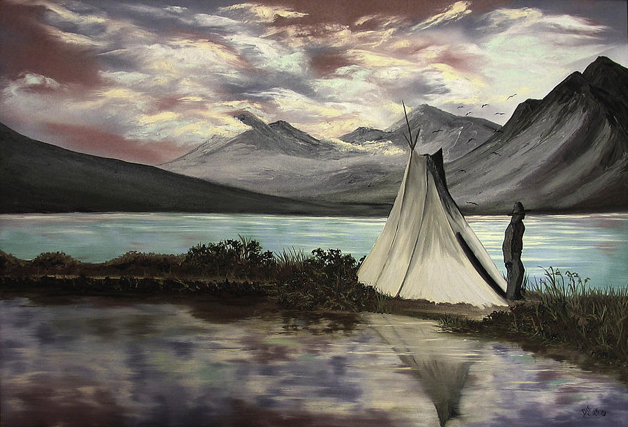 900x612 The Last Frontier Painting By Darla Sittman - Frontier Painting