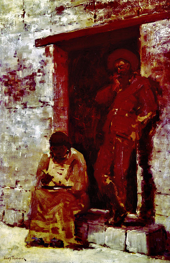 583x900 Frontiersman And Native Americans Painting By Granger - Frontiersman Painting