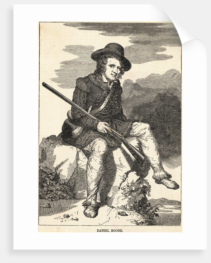 682x850 Portrait Of American Frontiersman Daniel Boone Posters Amp Prints By - Frontiersman Painting