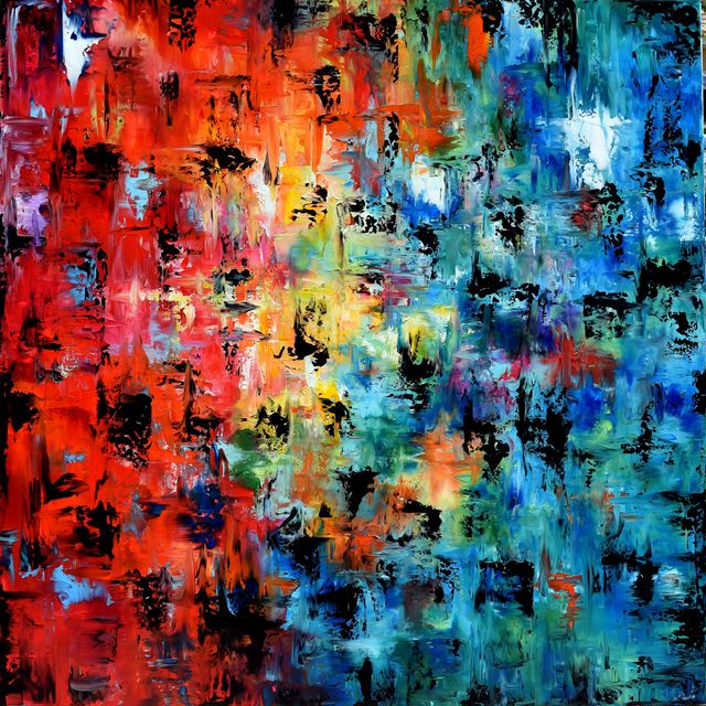 640x640 Froot Loops By Modernartbyada - Froot Painting