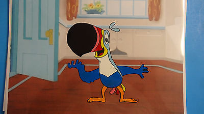 400x224 Hand Painted Toucan Sam Froot Loops Fruit Cereal Animation Cel - Froot Painting