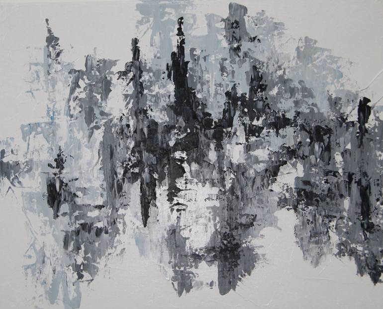 770x620 Saatchi Art Night And Frost Painting By Celeste Plowden - Frost Painting