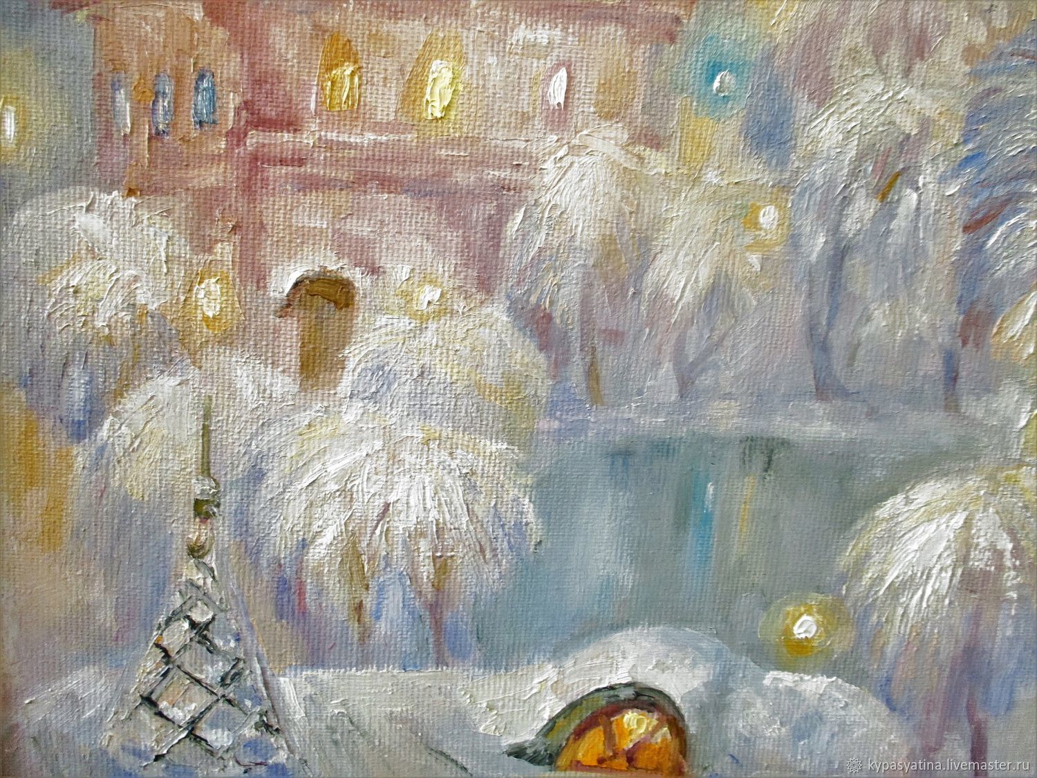 1500x1125 The Painting Trees In Frost Shop Online On Livemaster - Frost Painting