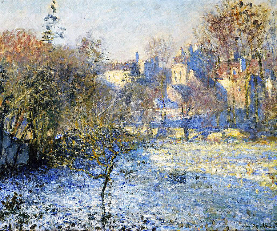900x750 Frost Painting By Claude Monet - Frost Painting