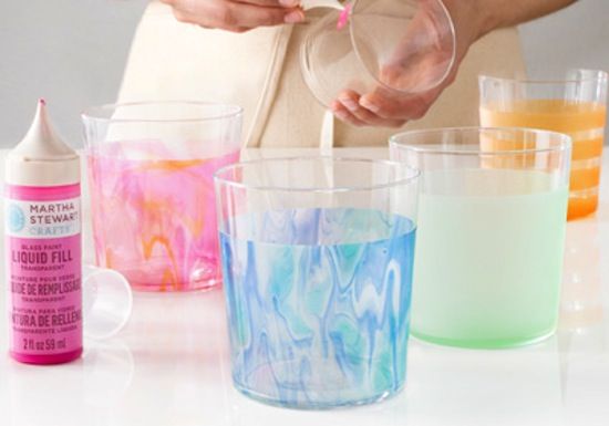 550x385 Martha Stewart Glass Painting Program - Frosted Glass Painting