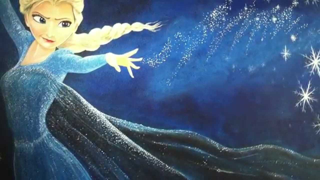1280x720 Frozen (Elsa) Mural By Dave - Frozen Castle Painting