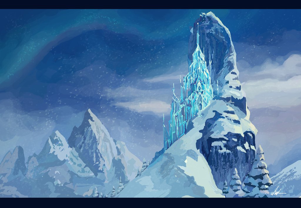 1024x706 Frozen Castle - Frozen Castle Painting