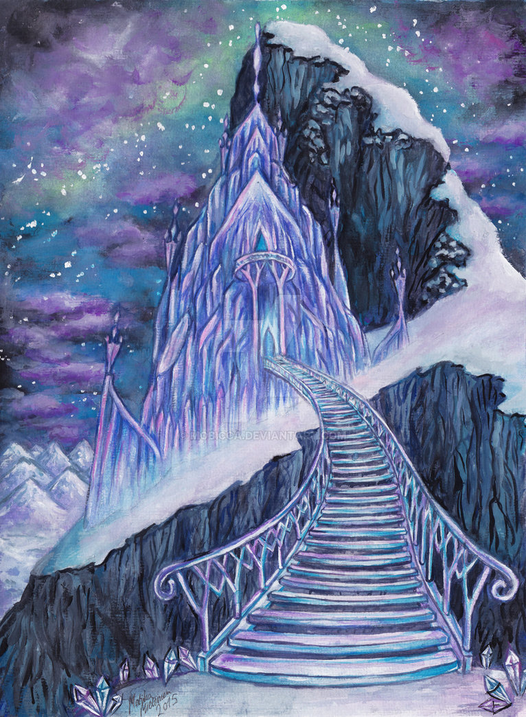 766x1044 Frozen By Mobicca - Frozen Castle Painting