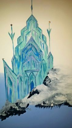 236x419 Disney Frozen Castle Photo Prop Inspired By Chad Alan's Youtube - Frozen Castle Painting