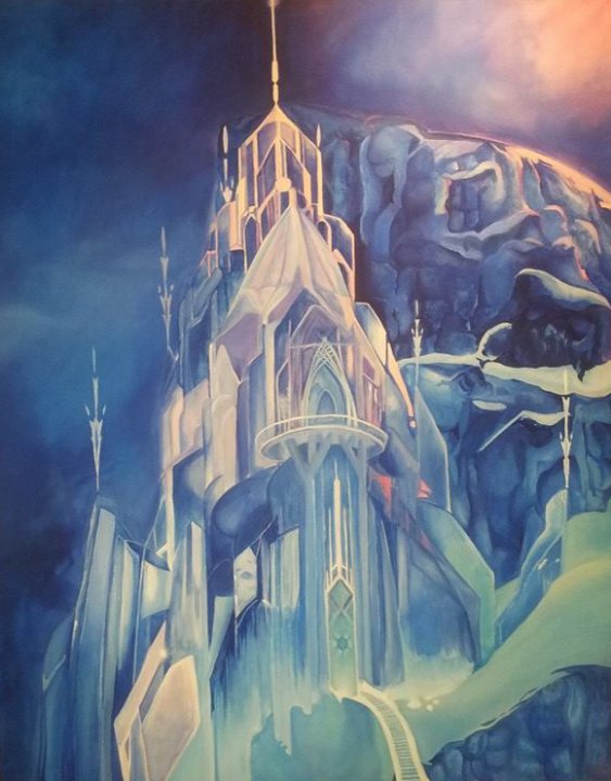 Frozen Castle Painting at PaintingValley.com | Explore collection of ...