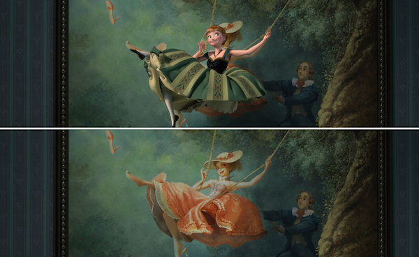 600x368 The Swing How This Naughty 1767 Oil Painting Inspired Disney'S - Frozen Painting