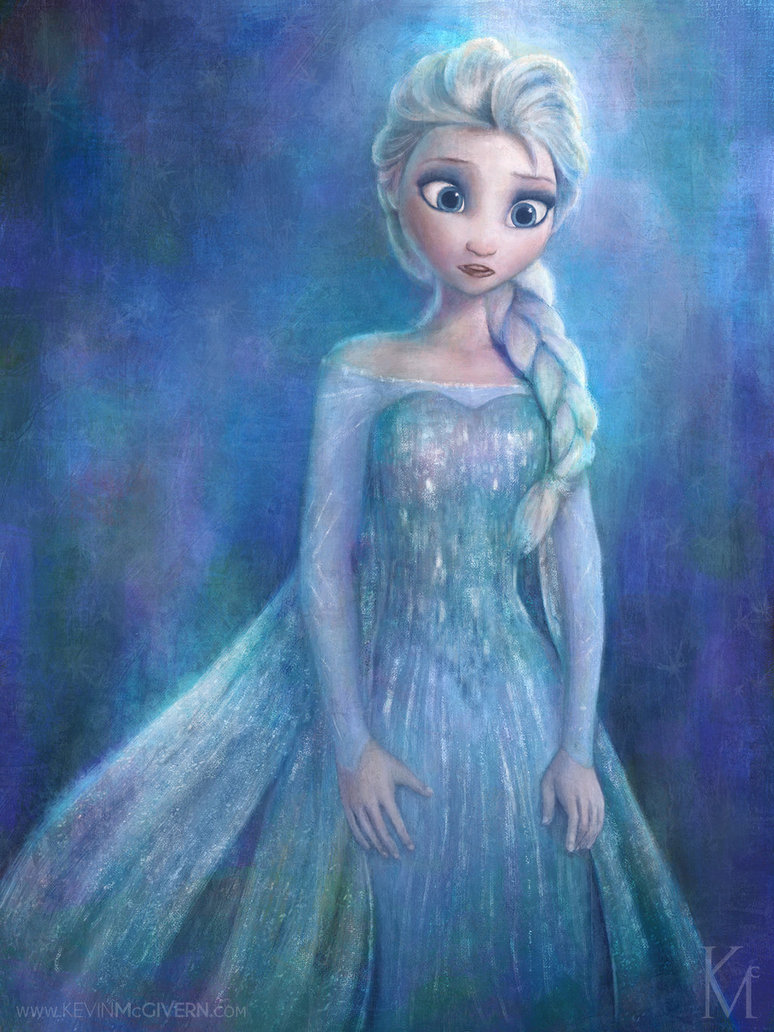 774x1032 Elsa Disney's Frozen By Kevmcgivernart - Frozen Painting