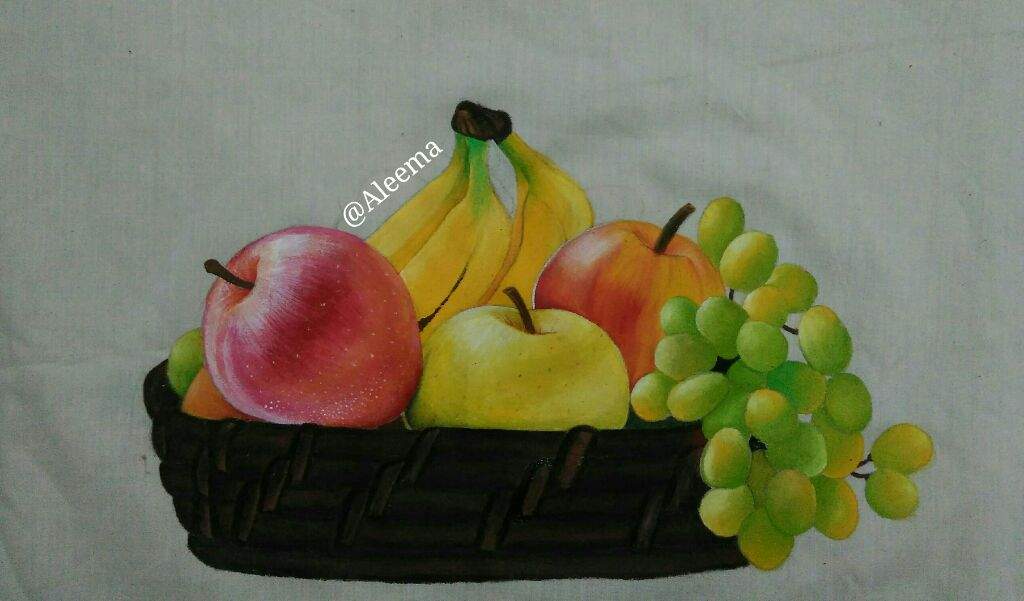 1024x601 Fabric Painting Fruit Basket Art Amino - Fruit Basket Painting