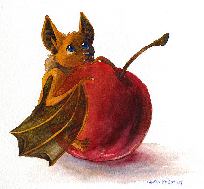 650x602 Fruit Bat Paintings Fine Art America - Fruit Bat Painting