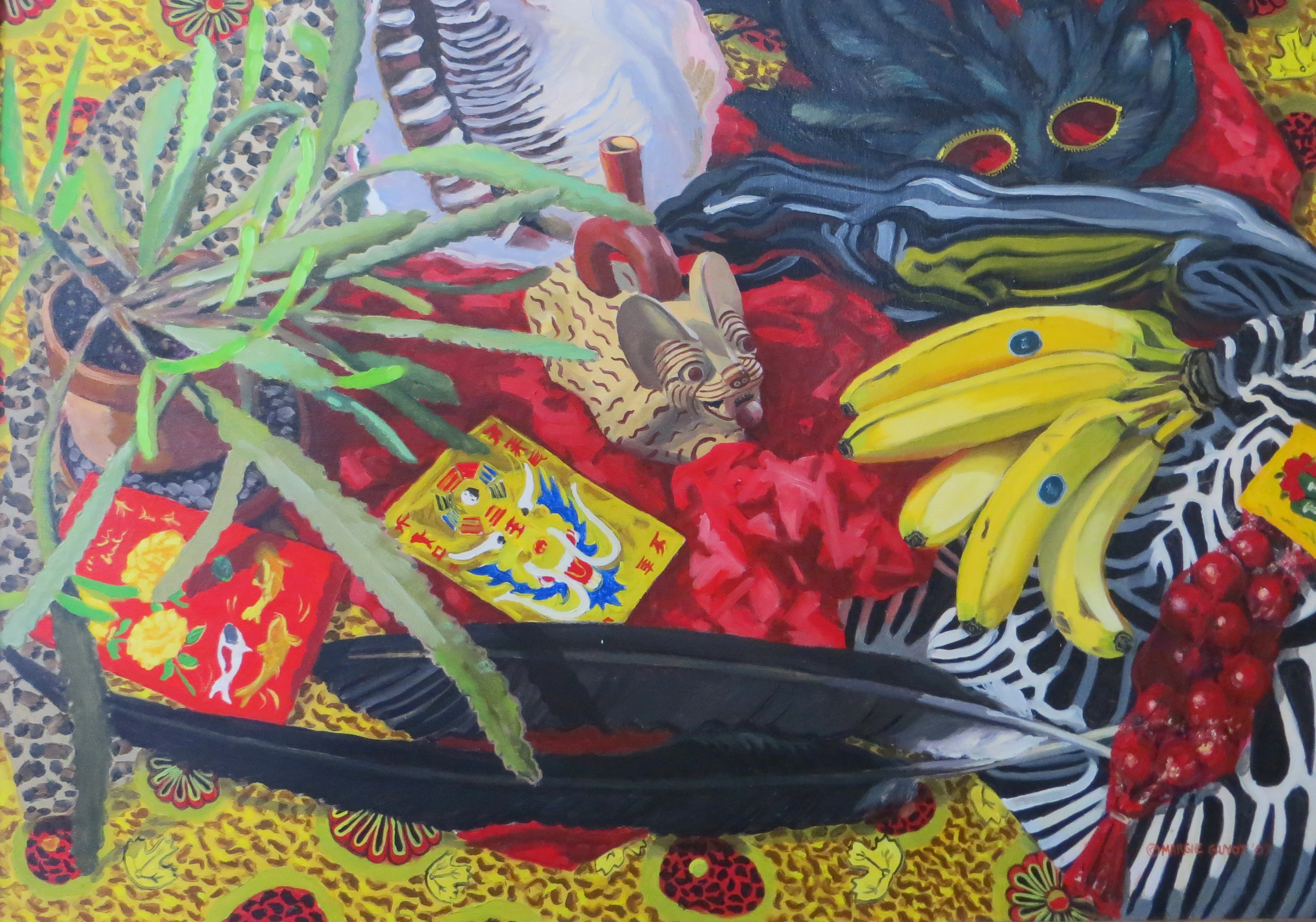 5000x3503 Peruvian Fruit Bat Water Bottle - Fruit Bat Painting