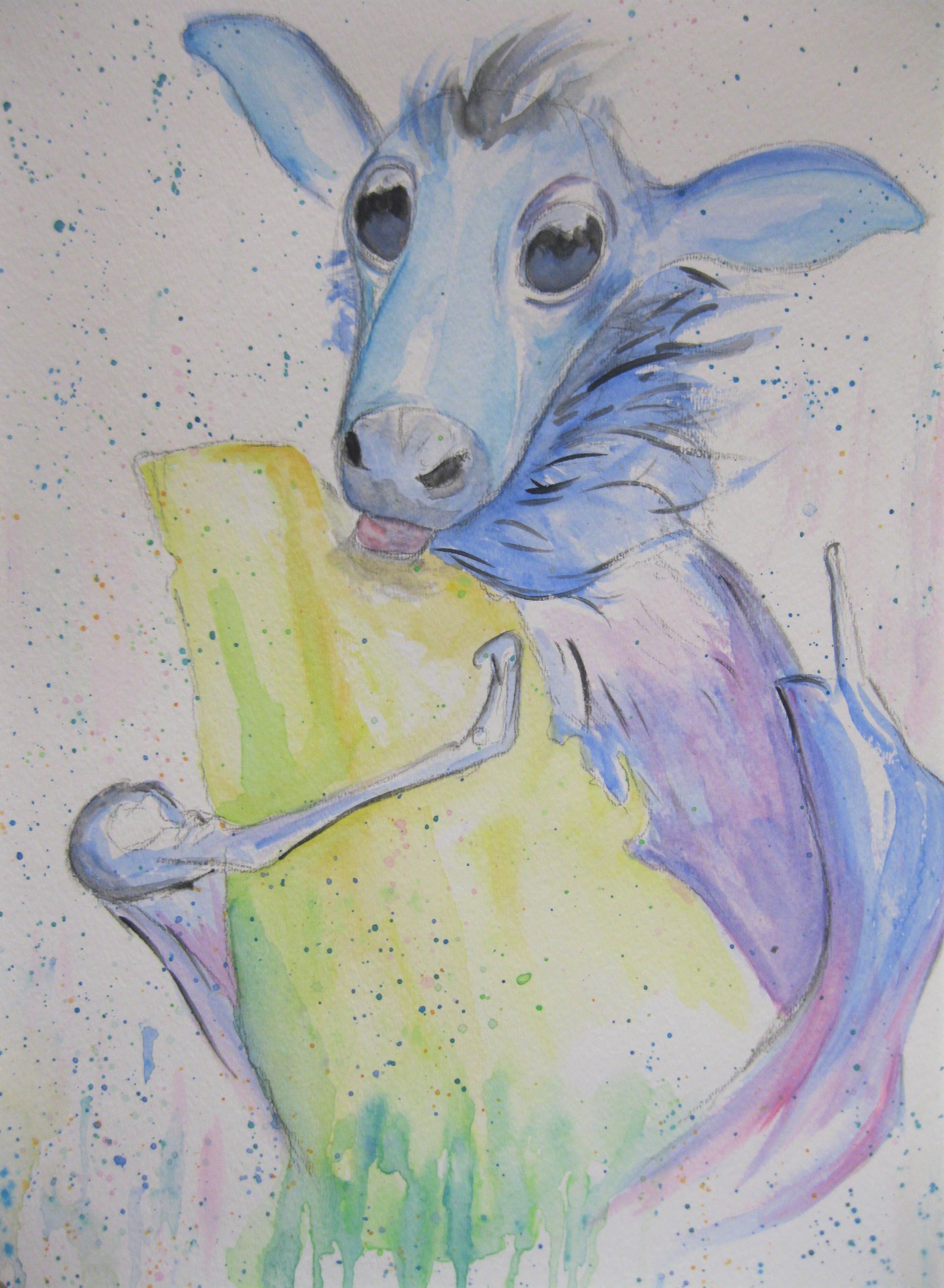 1901x2592 Taurian Witt - Fruit Bat Painting