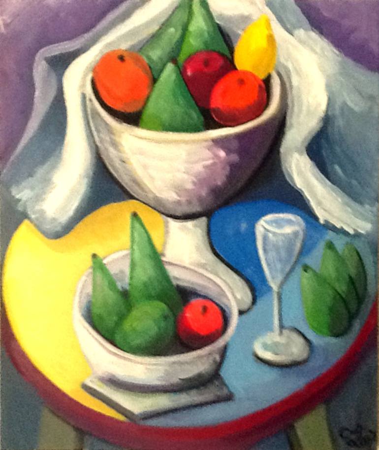 770x913 Saatchi Art Large Fruit Bowl Painting By Christopher Andrukiewicz - Fruit Bowl Painting