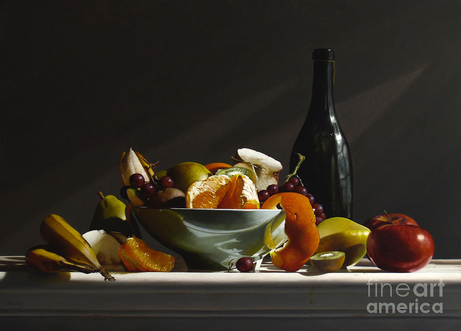 900x645 Fruit Bowl No.3 Painting By Lawrence Preston - Fruit In A Bowl Painting