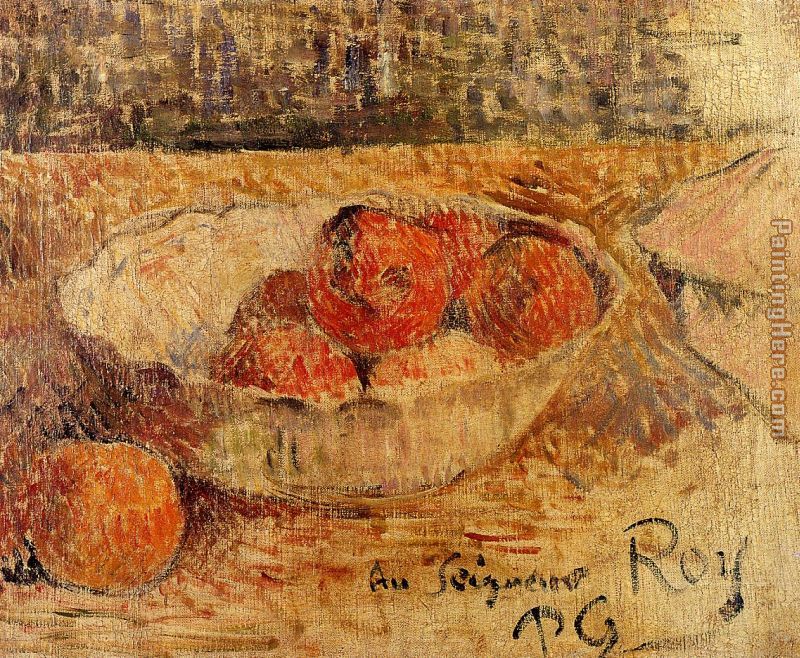 800x658 Paul Gauguin Fruit In A Bowl Painting Anysize 50% Off - Fruit In A Bowl Painting