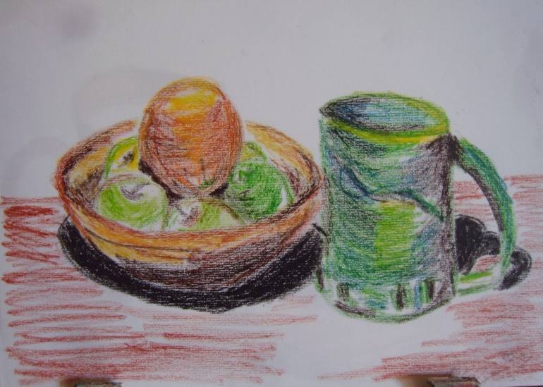 770x549 Saatchi Art Still Life - Fruit In A Bowl Painting