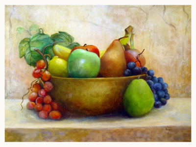 Fruit In A Bowl Painting at PaintingValley.com | Explore collection of ...