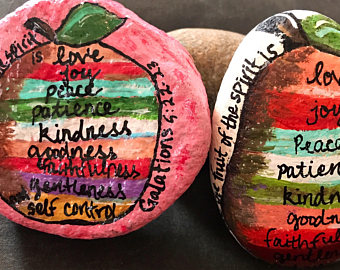 340x270 Painted Rock Art Etsy - Fruit Of The Spirit Painting