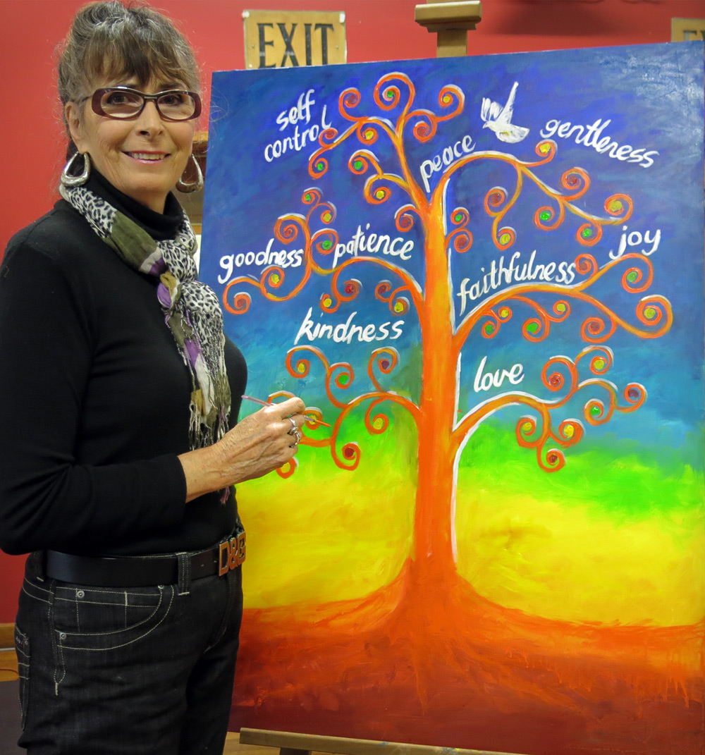 1000x1071 Prophetic Art Alta Ministries - Fruit Of The Spirit Painting