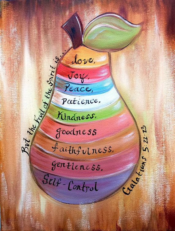 570x752 The Fruit Of The Spirit Painting, Colorfully Hand Painted By - Fruit Of The Spirit Painting